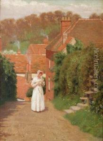 The Love Letter Oil Painting - Edmund Blair Blair Leighton