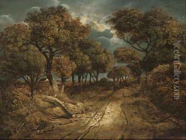 A path on Mouse Hole Heath Oil Painting - John Crome