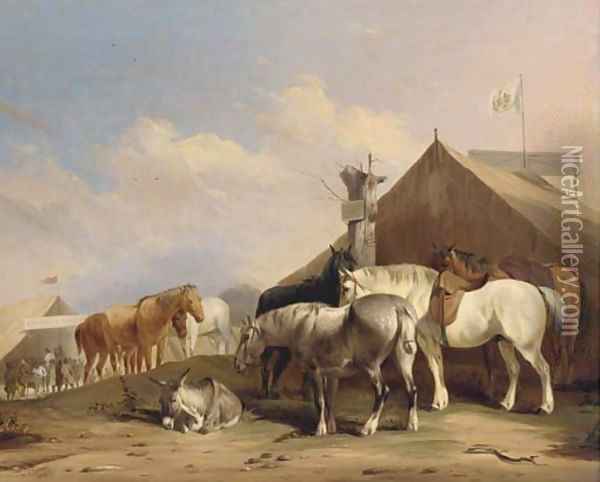 The horse fair Oil Painting - Thomas Sidney Cooper