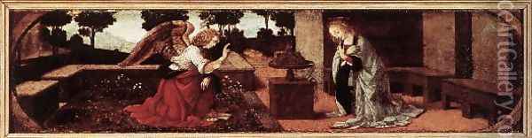 Annunciation 1478-82 Oil Painting - Leonardo Da Vinci
