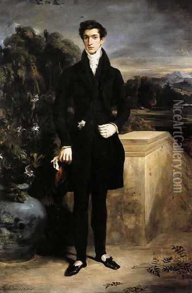 Louis-Auguste Schwiter 1826-27 Oil Painting - Eugene Delacroix