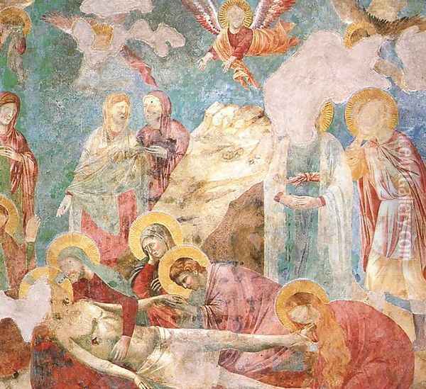 Scenes from the New Testament- Lamentation 1290s Oil Painting - Giotto Di Bondone