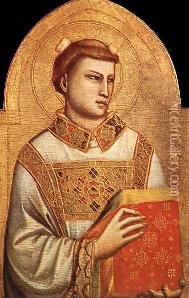 Saint Stephen 1320-25 Oil Painting - Giotto Di Bondone