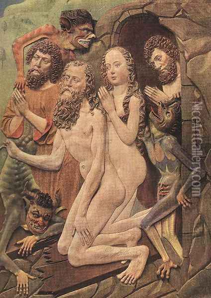 Descent Into Limbo Oil Painting - Giotto Di Bondone