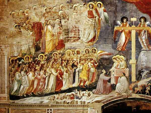 Cappella Scrovegni a Padova, Life of Christ, Last Supper Oil Painting - Giotto Di Bondone