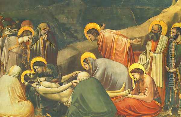 Lamentation Oil Painting - Giotto Di Bondone