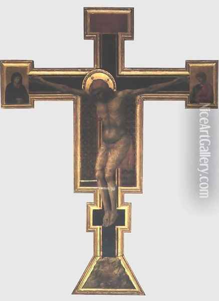 Crucifix Oil Painting - Giotto Di Bondone