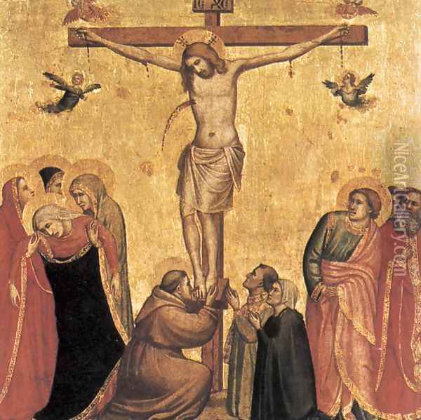 Crucifix 1320-25 Oil Painting - Giotto Di Bondone