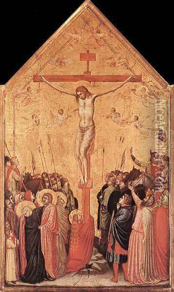 Crucifixion (3) 1330s Oil Painting - Giotto Di Bondone