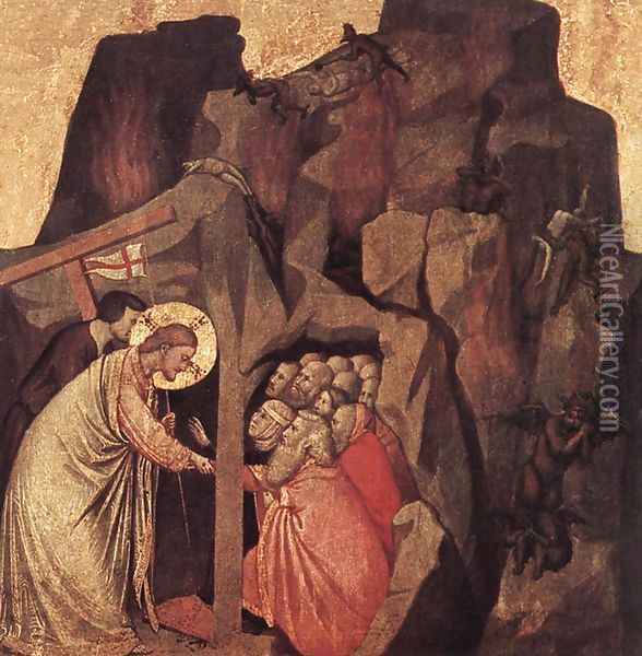 Descent into Limbo 1320-25 Oil Painting - Giotto Di Bondone