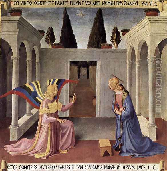 Annunciation 4 Oil Painting - Giotto Di Bondone