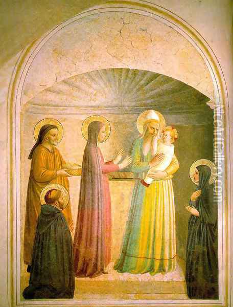 Presentation of Jesus in the Temple Oil Painting - Giotto Di Bondone