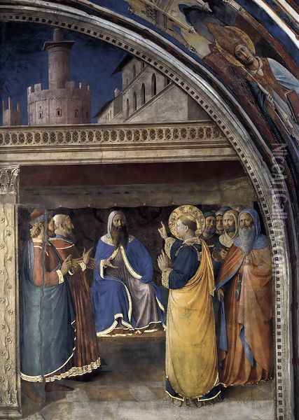 Dispute before Sanhedrin Oil Painting - Giotto Di Bondone