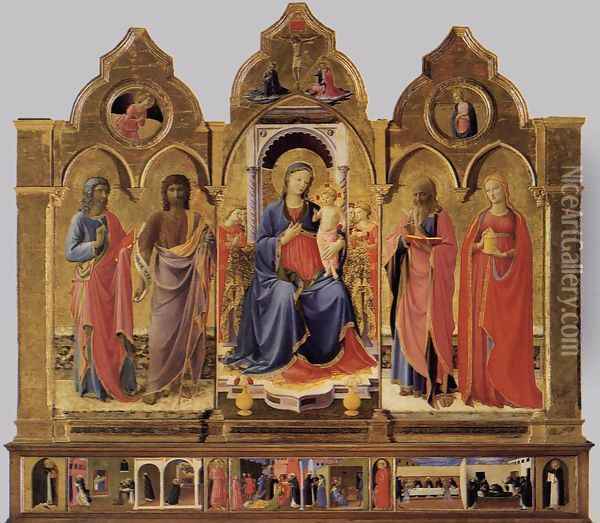 Cortona Polyptych Oil Painting - Giotto Di Bondone