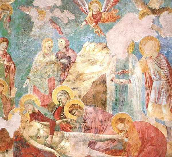 Scenes from the New Testament Lamentation Oil Painting - Giotto Di Bondone