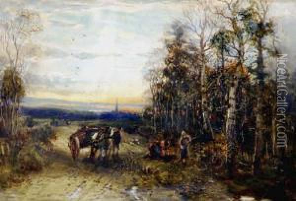 Road Near Levens, Westmoreland Oil Painting - William Manners