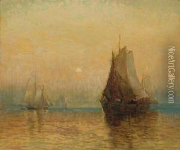 Sunset Sail Oil Painting - George Herbert McCord