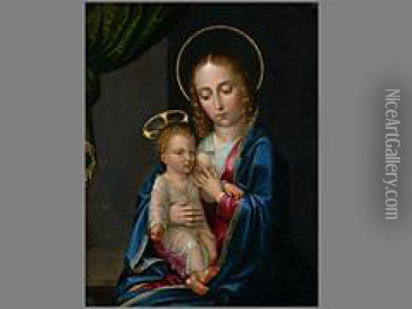 Madonna Lactans Oil Painting - Hans Memling