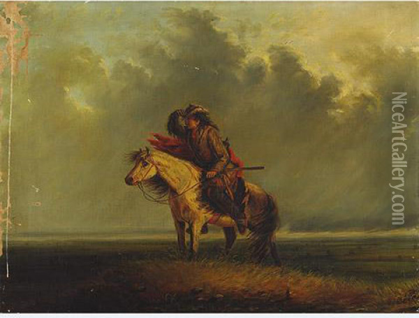 The Lost Greenhorn Oil Painting - Alfred Jacob Miller