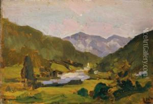 Blick Auf Den Otscher Bei Mariazell Oil Painting - Carl Moll