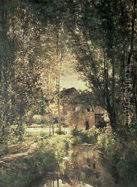 Landscape Oil Painting - Charles-Francois Daubigny