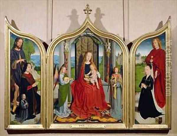 The Triptych of the Sedano Family Oil Painting - Gerard David