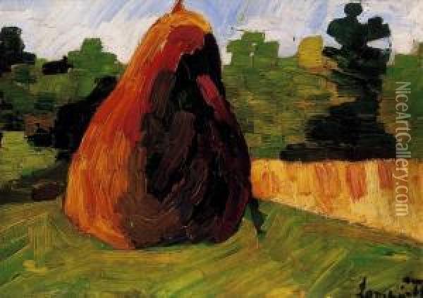 Stack In Nagybanya, About 1910 Oil Painting - Jozsef Nemes Lamperth