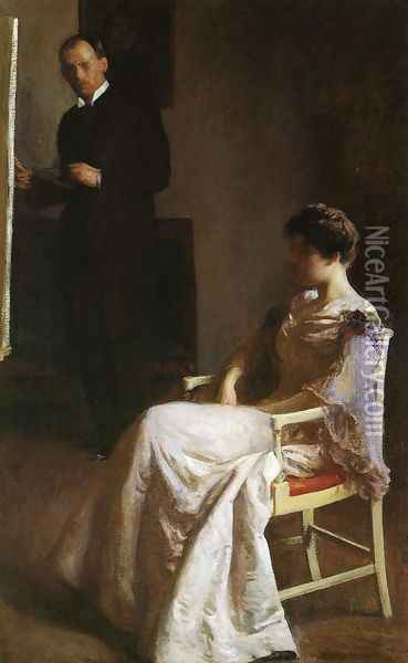 In the Studio Oil Painting - Joseph Rodefer DeCamp