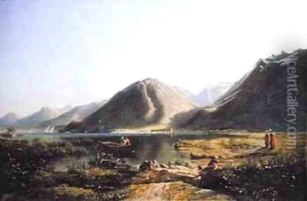 End of Lake Geneva Oil Painting - Francis Danby