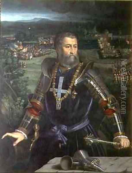 Portrait of Alfonso I dEste Oil Painting - Dosso Dossi