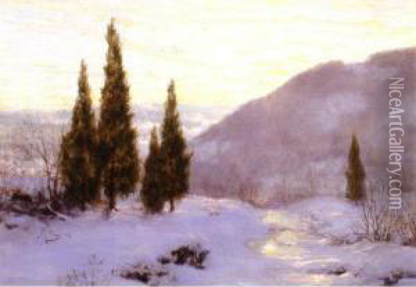 Sunrise In The Catskills Oil Painting - Walter Launt Palmer