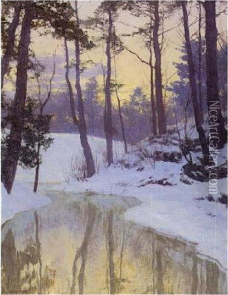 The New Moon Oil Painting - Walter Launt Palmer