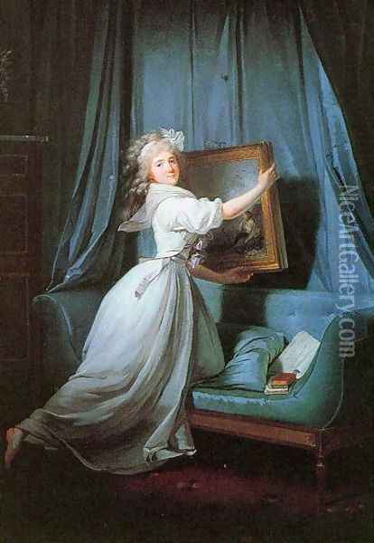 Mademoiselle Rosalie Duthé 1792 Oil Painting - Henri Pierre Danloux