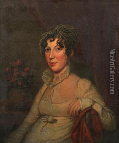 Portrait Of Elizabeth Morris Baker Oil Painting - Charles Willson Peale