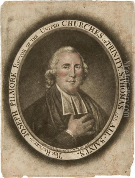 The Reverend Joseph Pilmore 
Rector Of The United Churches Of Trinity, St. Thomas And All-saints. Oil Painting - Charles Willson Peale