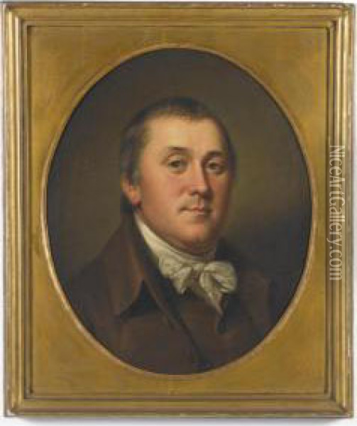 Portrait Of William Sansom Oil Painting - Charles Willson Peale