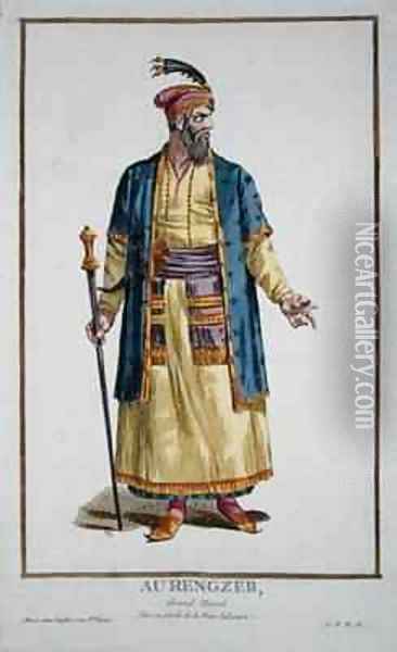 Aurengzeb Great Khan of the Mongol Hordes Oil Painting - Pierre Duflos