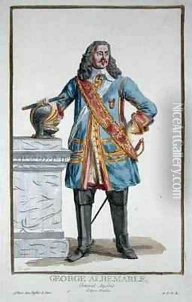 George Monke 1608-70 Duke of Albermarle Oil Painting - Pierre Duflos