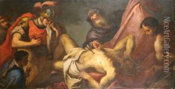 La Morte Del Re Dario Oil Painting - Sebastiano Ricci