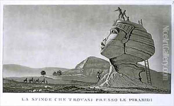 The Sphinx at Giza Oil Painting - Dominique Vivant Denon