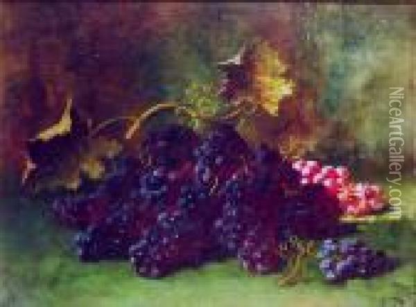 Concord Grapes Oil Painting - Carducius Plantagenet Ream