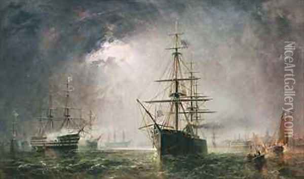 Half Mast High Oil Painting - Robert Dudley