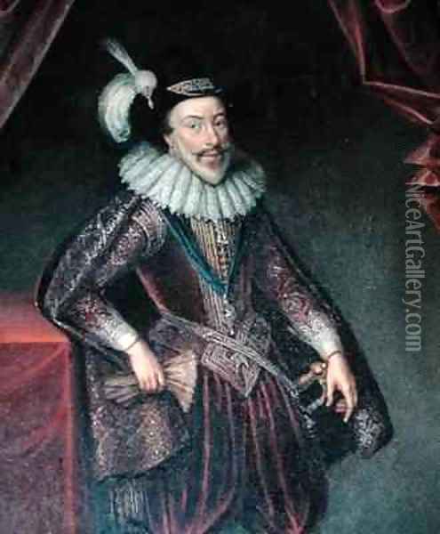 Portrait of William Stanley 1561-1642 6th Earl of Derby 2 Oil Painting - William Derby