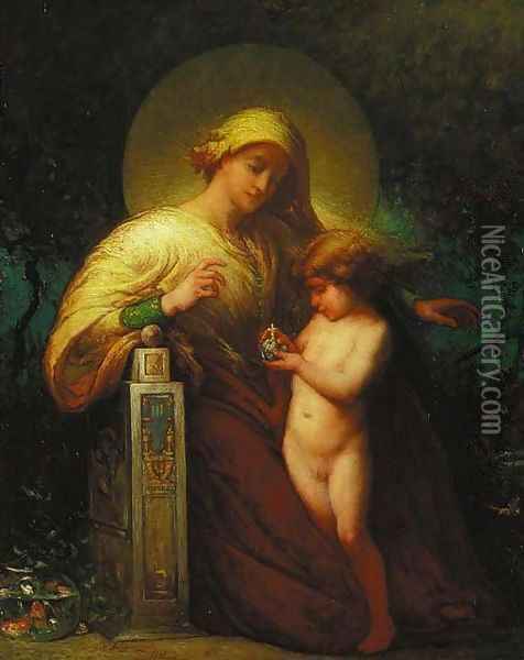 Madonna and Child Oil Painting - Elliott Daingerfield
