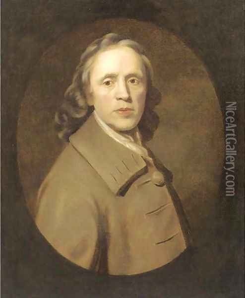 Portrait of a gentleman Oil Painting - Josepf Wright Of Derby