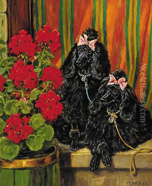 Pampered Pets Oil Painting - Frederick Thomas Daws