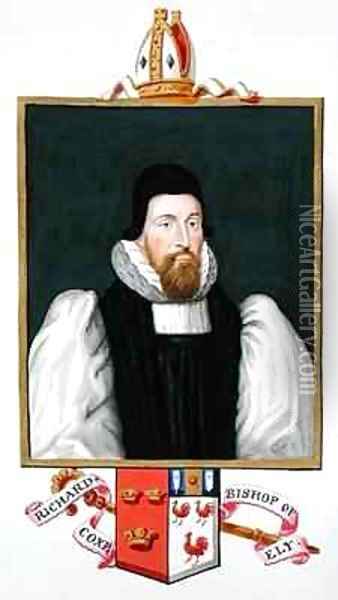Portrait of Richard Cox Bishop of Ely from Memoirs of the Court of Queen Elizabeth Oil Painting - Sarah Countess of Essex