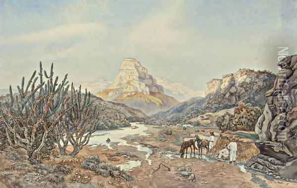 Sierra Madre de Durango - el Tacotin Oil Painting - Paul-Gustave Fischer