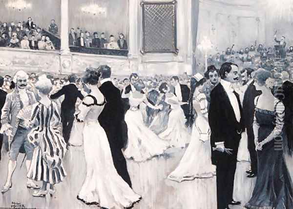 Princess Marie of Denmark's Charity Ball Oil Painting - Paul-Gustave Fischer