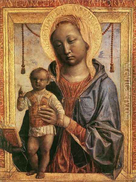 Madonna of the Book (Madonna del libro) Oil Painting - Vincenzo Foppa